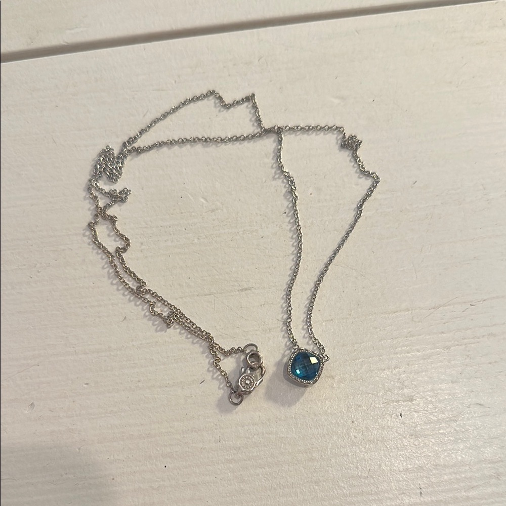 Tacori Silver Necklace with Topaz